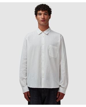 YMC Curtis Shirt (Natural Stripe - Gray