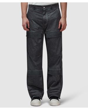 Cole Buxton Cold Washed Relaxed Cargo Pant (Washed - Grey