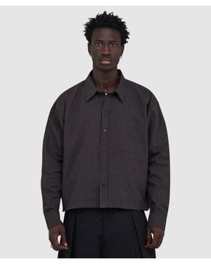 mfpen Priority Shirt (Dark Linen Check - Black