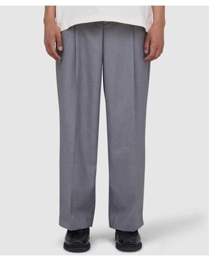About Blank Tailored Wide Leg Pant (Light - Gray