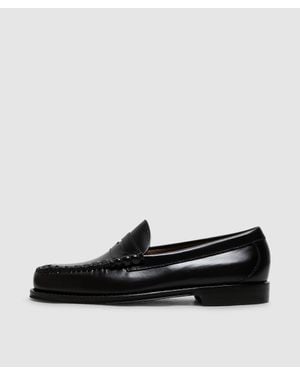 G.H. Bass & Co. Weejun Heritage Larson Weave Loafer (Chocolate Lthr - Black