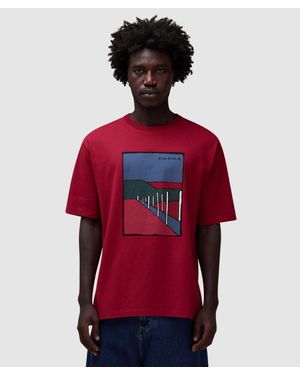 Parra Beach Parking T-Shirt (Raspberry - Red