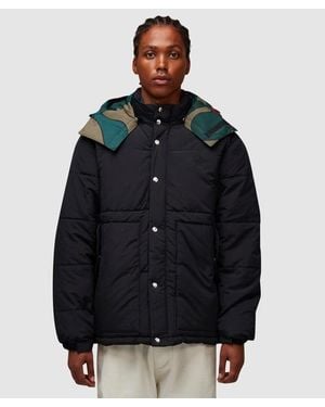 Parra Trees In Wind Puffer Jacket - Black