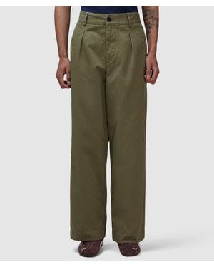 Noah Single Pleat Baggy Pant - Green