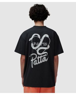 PATTA Snake Heart T-Shirt - Black