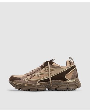 Off-White c/o Virgil Abloh Ow Be Right Back Suede Trainer /Licorice - Brown