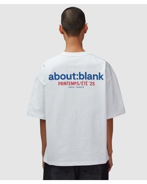About Blank Tour T-Shirt - Blue