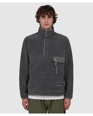 and wander Wool Fleece Sweater - Gray
