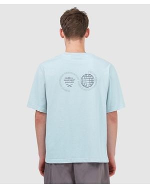 Purple Mountain Observatory Globe T-Shirt (Sky - Blue
