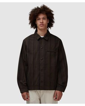 Nanamica Plaid Dock Jacket - Black