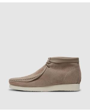 Clarks Invincible Wallabee Boot (Taupe Combi - Natural