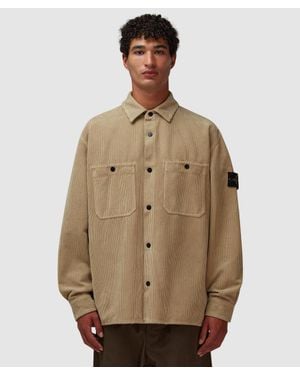 Stone Island 800 Corduroy Overshirt (Desert - Brown