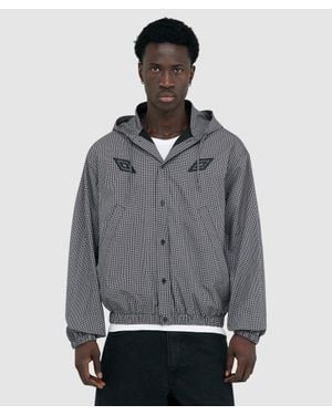Umbro X Slam Jam Gingham Masked Jacket (Coffee - Grey