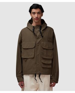 FRIZMWORKS Wading Hooded Parka Jacket - Brown