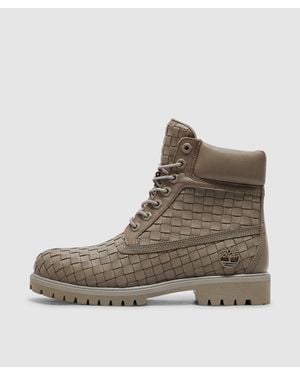 Timberland 6 Inch Woven Lace Boot Full Grain - Brown