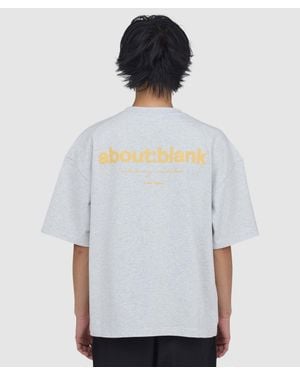 About Blank Box T-Shirt Marl - White