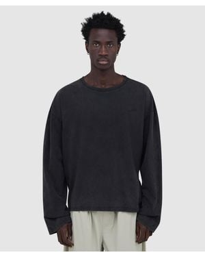 Mellow Clo Everyday Long Sleeve T-Shirt (Washed - Blue