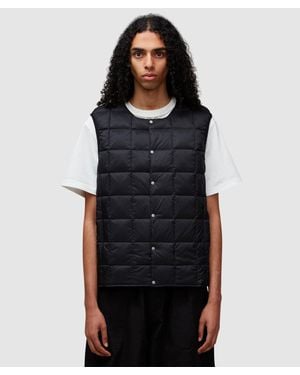 Taion Crew Neck Down Vest Gilet - Black