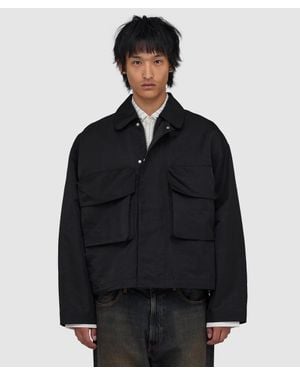 MKI Miyuki-Zoku Silky Nylon Pilot Jacket - Black