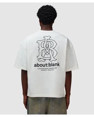 About Blank Emblem T-Shirt (Oat - White