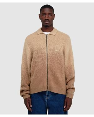 Dime Mohair Double Zip Jacket (Camel - Natural