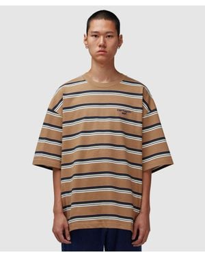 Carhartt Holm T-Shirt (Holm Stripe, Peanut - Brown