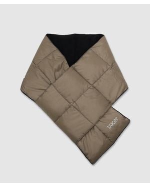 Taion Basic Down Scarf (Khaki - Natural