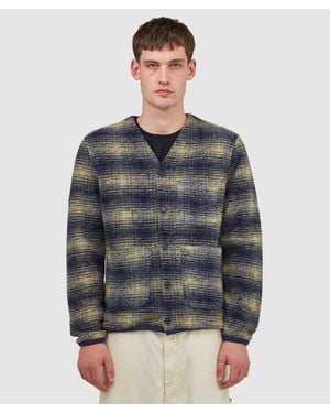 Universal Works Uist Fleece Cardigan - Grey