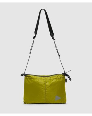 and wander Sil Sacoche Bag - Green