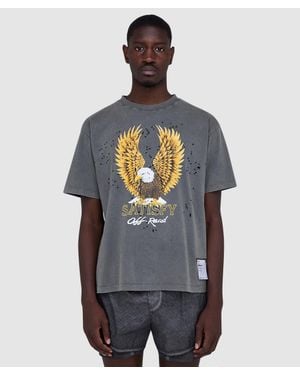 Satisfy Mothtech Golden Eagle T-Shirt (Faded - Grey