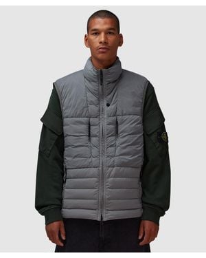 Stone Island Seamless Tunnel Down-Tc Vest (Cement - Grey