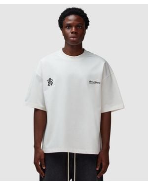 About Blank Dual Logo T-Shirt (Oat - White
