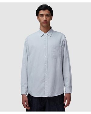 FRIZMWORKS Og Stripe Oversized Shirt - Gray