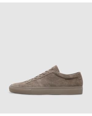 Common Projects Achilles Premium Suede Sneaker (Taupe - Brown
