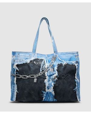 Acne Studios Denim Jean Tote Bag (Mid - Blue