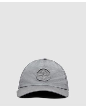 Stone Island Metal Logo Baseball Cap (Pearl - Gray