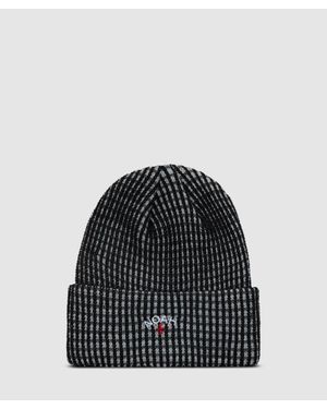 Noah Tri Colour Beanie (/Heather - Black