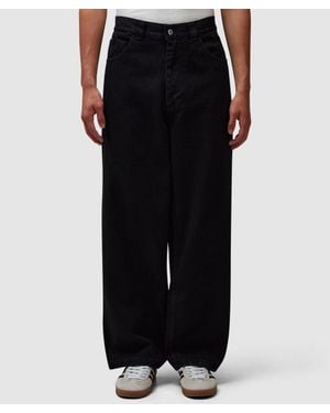 POLAR SKATE Baggy High-Waisted Tapered Denim Trousers - Black
