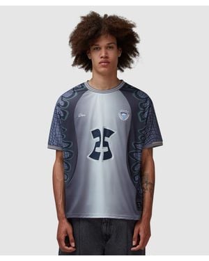 Dime Holy Flame Jersey T-Shirt Fire - Blue