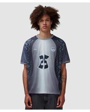 Dime Holy Flame Jersey T-Shirt Fire - Blue