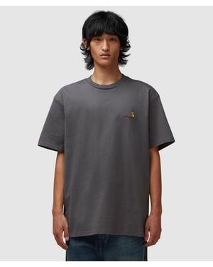 Carhartt American Script T-Shirt (Porphyry - Gray
