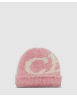 Cole Buxton Super Alpaca Logo Beanie - Pink