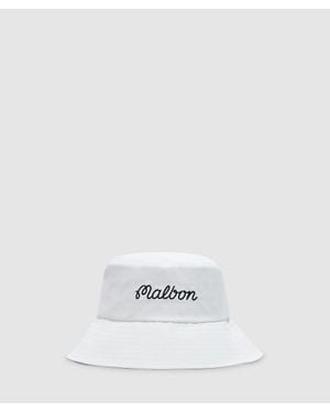 Malbon Golf Bucket Hat - White