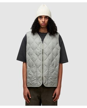 Taion Military V-Neck Down Gilet Vest (D.Sage - Gray