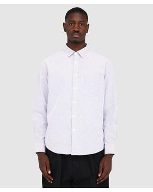 FRIZMWORKS Og Stripe Oversized Shirt - White