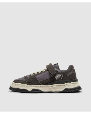 Maison Mihara Yasuhiro Keith Og Sole Canvas Trainer - Grey