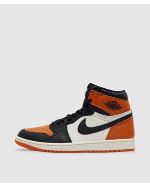 Nike Air 1 Hi Og 'Shattered Backboard' Trainer -Sail-Starfish - Brown
