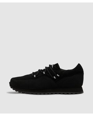 Tarvas Bather Recycled Suede Sneaker - Black
