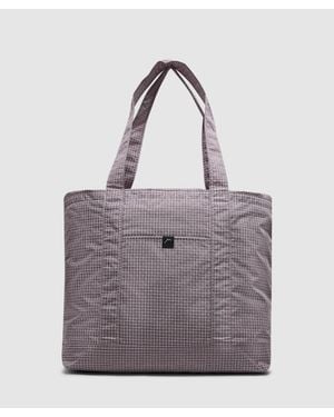 CAYL Grid Tote Bag (Grid Bean - Purple