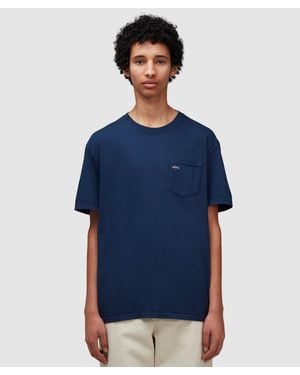 Noah Core Logo Pocket T-Shirt - Blue